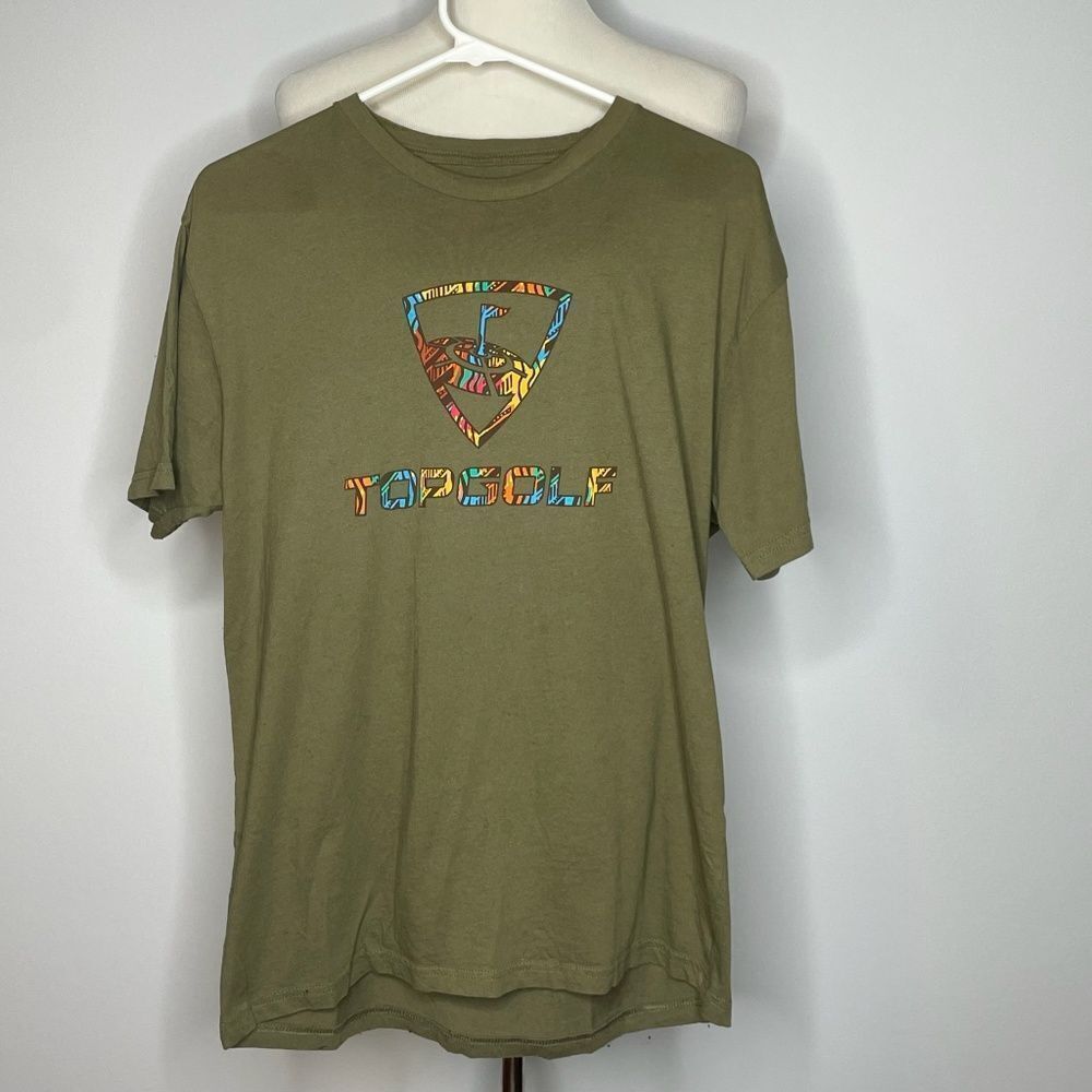 TopGolf- Green T-Shirt with Multicolor Logo
